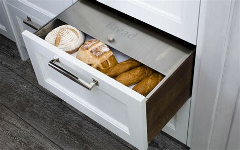 metal box insert for drawer|bread boxes for cabinet drawers.